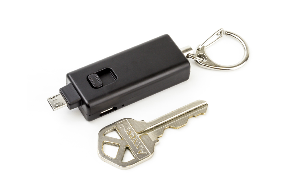 PulsePak next to a key